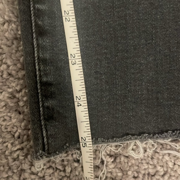 Mavi Ada Mid Rise Distressed Light Grey Boyfriend Jeans 24X27 - Picture 10 of 10